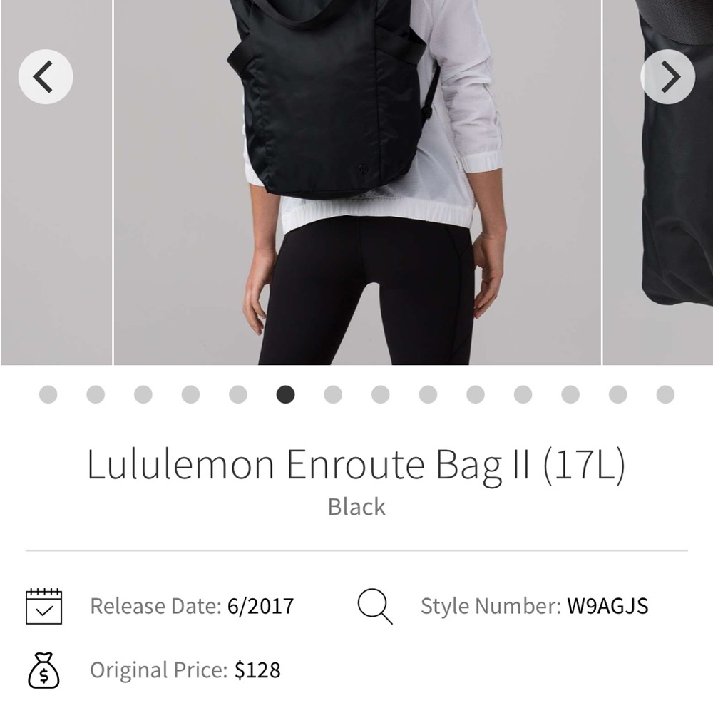 lululemon athletica Enroute Bag II - Black